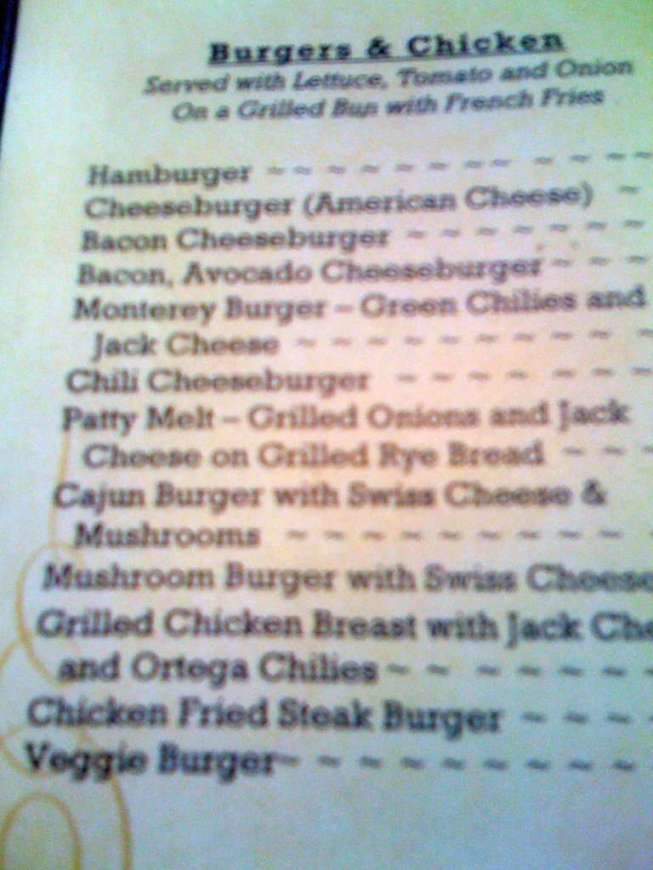 Grandma's Kitchen - Monterey, CA menu_pic